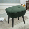 Modern Fabric Sofa Stool Upholstered Foot Rest Padded Seat Accent Chairs Lounge
