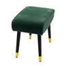 NEW Velvet Seat Footrest Pouffe Footstool Stool Padded Ottoman Sofa Bench Chair