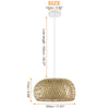 Bamboo Pendant Light Chandelier Fixture Droplight for Room Ornament Decor UK