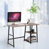 Computer Desk Office Home Study Writing Table Laptop Workstation With Bookshelf