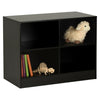 Black Kids Bedroom Storage Unit Toy Tidy Childrens Playroom Shelves