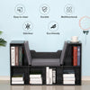 Bookcase Storage Reading Seat Unit Kids Adults Six Cubes Organiser