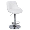 2pcs Bar Stools Breakfast Swivel Gas Lift Kitchen Stools Leather Chairs Comfort
