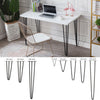 4x Hairpin Legs Metal Hair Pin Feet For DIY Table Chair Cabinet Stool Furniture