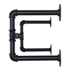 Industrial Wall Mounted Garment Rack Clothes Rail Pipe Storage Hanging Hanger