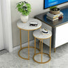 Modern Elegant Round /Square Marble Vein Side / Coffee Table Living Room Bedroom