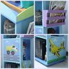 Novelty Rotating Bookshelf 3 Cube Bookcase Kids Display Storage Unit Organizer