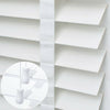 White Venetian Blinds Wooden Taped Slats Window Blinds -120cm Drop Various Width