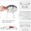 Home Modern Chrome Crystal LED Ceiling Light Lamps Fitting Pendant Chandelier UK