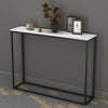Wooden Free Standing Hallway Console Table Living Room Shelf Display Metal Legs
