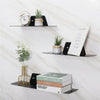 Set of 3 Black Floating Wall Shelves Storage Display Shelf Bookcase Decorations