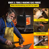 Gas Propane Forge Furnace Burner Knife Making Blacksmith Farrier Portable