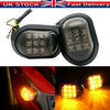 2x 9 LED Motorcycle Motorbike Flush Mount Turn Signal Indicators Amber Lamp New