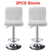 2x Bar Stools Gas Lift Swivel Stool Hub Club Cafe Breakfast Chairs PU Leather UK