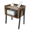 Vintage Bedside End Table Cupboard Sofa Bed Side Desk Nightstand Storage Shelf K