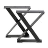 2pcs Iron Metal Table Legs Industrial Style Furniture Desk Bench Base Frame