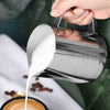 Milk Jug 350ml Stainless Steel Milk Cup Frothing Pitcher for Making Latte Coffee