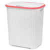 Laundry Basket Washing Clothes Storage Hamper Rattan Style Plastic Basket Large