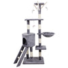 Grey Large Cat Kitten Tree Scratcher Scratching Climbing Activity Post Tower UK