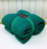 LUXURY POPCORN BLANKET FLEECE TRAVEL THROW SOFA BED WARM COSY SHERPA FAUX FUR