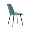 2× Modern Kitchen Dining Chairs Velvet Padded Seat Office Living Room Chair Set