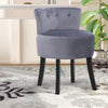 Velvet Padded Button Back Dressing Table Stool Vanity Chair Bedroom Living Room