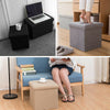 Folding Ottoman Storage Box Pouffe Seat Stool Home Chair Footstool Storage Bench