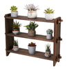 Utility 3Tier Ladder Wood Bathroom Shelf Succulent Plant Stand Bookshelf Storage