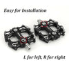 2X Mountain Bike Pedals Flat Platform Aluminum Alloy Sealed Bearing Pedals