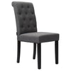 2x Fabric Dining Chair Accent Button High Back Tufted Kitchen Chairs Lounge Seat