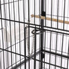 132cm Large Metal Rolling Bird Cage Parrot Cockatiel Canary Budgie Finch Aviary