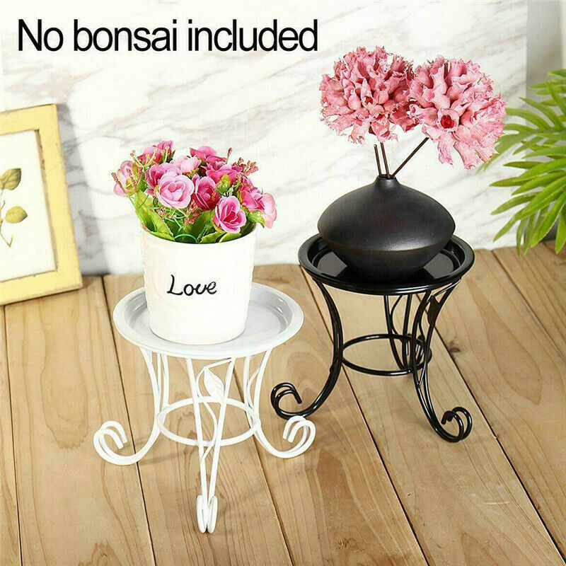 Metal Plant Pot Stand Flower Display Shelf Garden Patio Indoor Outdoor