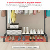 Heavy Duty Metal Clothes Rail Hanging Rack Garment Display Stand Storage Shelf