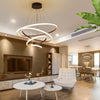 LED Pendant Light Ring Adjustable Lamp Ceiling Lights Decor Lighting Variable