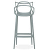 MASTERS MODERN DESIGNER PLASTIC BAR STOOL CHAIR 75CM & 65CM GREY BLACK WHITE