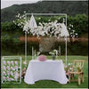 Wedding Backdrop Stand Iron Arch Door Party Garden Flower Plant Rack Decor