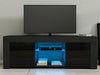 Modern TV Unit Cabinet Stand Sideboard Matt body & High Gloss Doors FREE LED