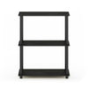 Furinno Turn-N-Tube 3-Tier Compact Multipurpose Shelf Display Rack Bookshelf