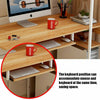 120CM Computer Desk PC Laptop Table Home Office Writing Workstation Shelves UK