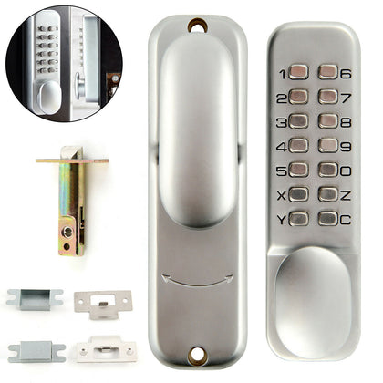 UK Digital Push Button Door Lock Keyless Code Combination Access mechanical lock