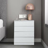 Modern Chest of Drawers Bedside Table Cabinet Nightstand 4 Drawers Bedroom White