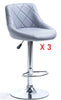 Set of 3 Matching Bar Stools Faux Barstools Kitchen Stool Breakfast Bar Chairs