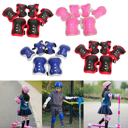 Skating Protective Gear Sets Elbow Knee Pads Bike Skateboard Adult Kid UK