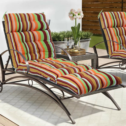 Waterproof Steamer Chair Cushion Seat Pad Garden Patio Sun Bed Lounger Recliner