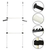 Clothes Rail Rack Garment Coat Hanging Display Stand Storage Shelf 2 Pole 2 Bar