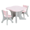 Kid Table and 2 Chairs Set Activity Play Table Study Writting Desk for Toddlers