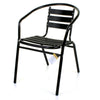 Aluminium Chrome Bistro Table Square Round Stacking Chair Cafe Outdoor Furniture