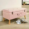 Ottoman Storage Box Pouffe Seat Stool Footstool Storage Bench Upholstered