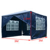 3x3M Heavy Duty Gazebo Marquee Canopy Waterproof Wedding Party Tent & Full Sides