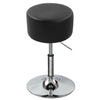 1/2x Bar Stool Gas Lift Swivel Stool Club Cafe Breakfast Chair PU Leather Metall